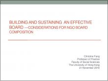 Considerations for NGO Board Composition