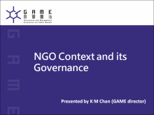 NGOs’ Context and its Governance
