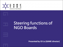 Steering Functions of NGO Boards