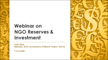 Managing NGO Reserve and Investment