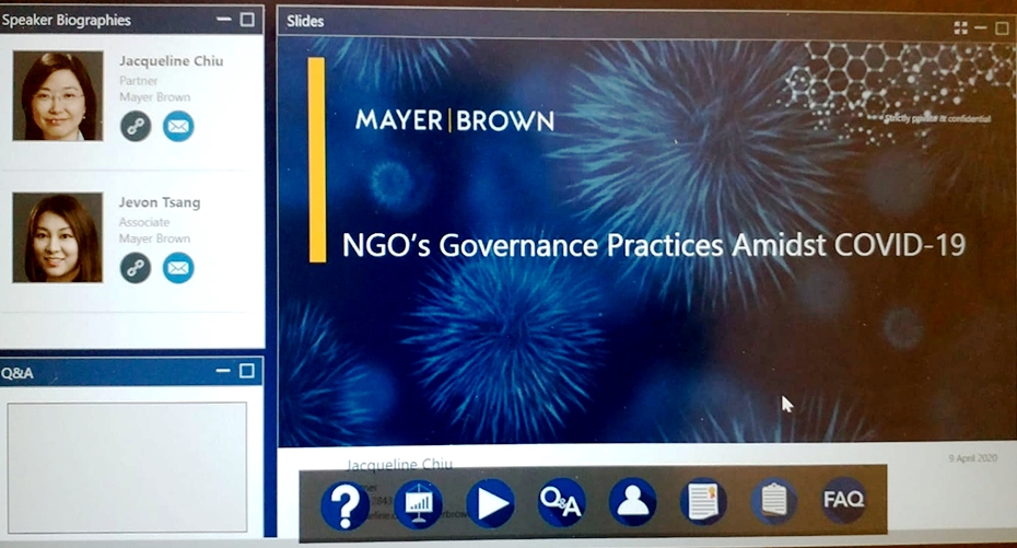 Webinar on NGOs’ Governance Practices Amidst COVID-19