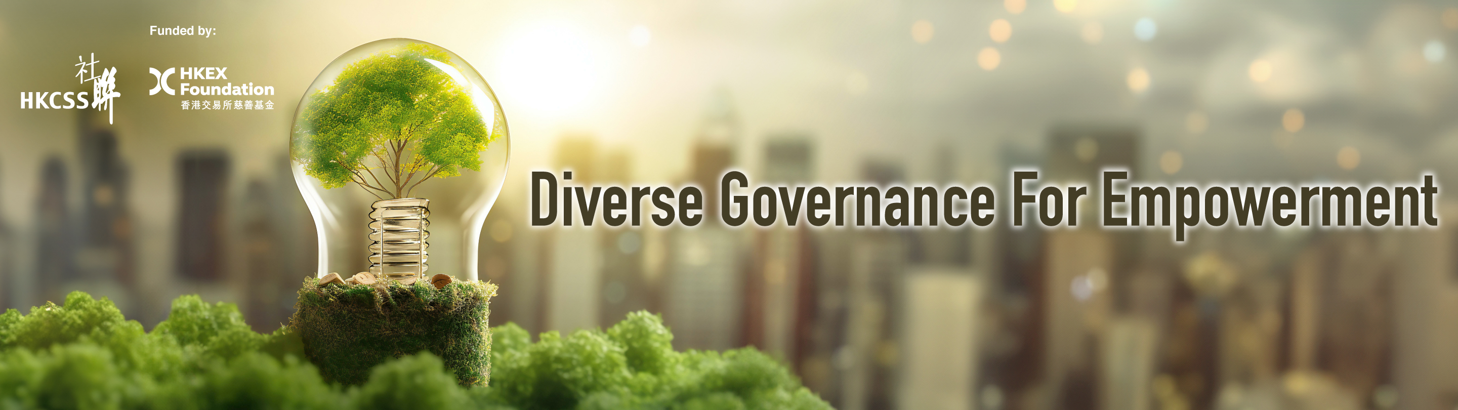 Web Banner for Diverse Governance for Empowerment