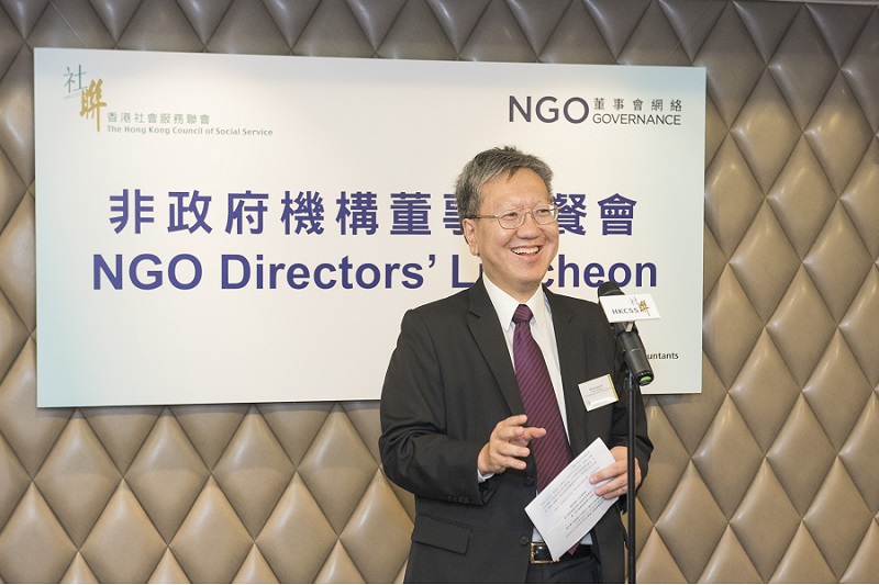 Mr Kennedy Liu, Vice-Chairperson, HKCSS reviewed the progresses the Project made at its first anniversary, and announced the launch of two new initiatives, NGO Treasurers’ Club and “CPAs for NGOs” Advisory Service, supported by Hong Kong Institute of CPAs, the Project’s Strategic Partner.