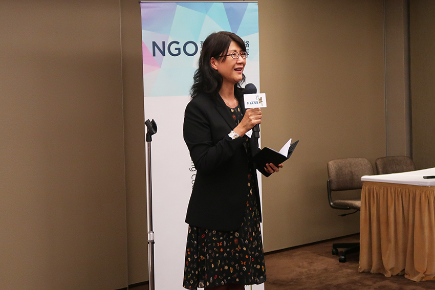 Ms Melissa Pang, President of The Law Society of Hong Kong, shared that as a long term partner of the Project, the Law Society is happy to recruit passionate lawyers to serve the community.