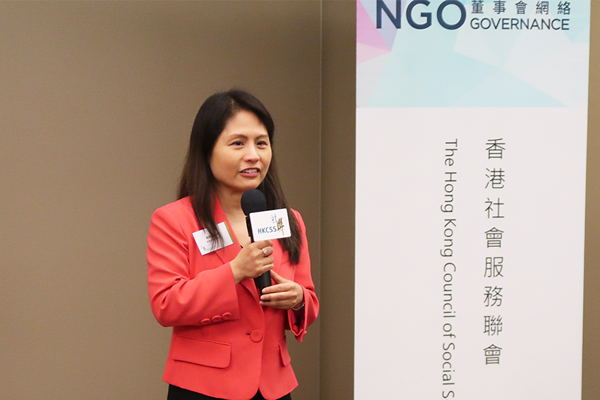 As a board member and legal advisor of many NGOs, Ms Michelle Chow, Consultant of Withers, shared tips on how to facilitate better collaboration and communication between lawyers and NGOs.