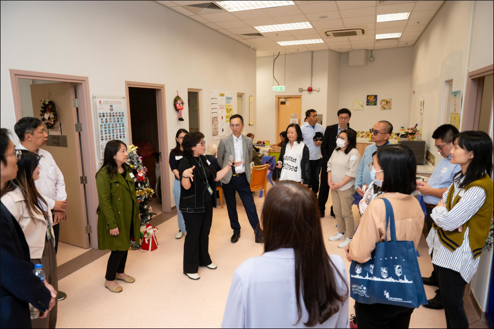 Participants visited the elderly centre during the guided tour.