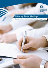 記錄董事會會議 – 有關最佳實務之問卷調查與實際建議