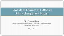 Towards an efficient and effective approach to salary management for non-subvented NGOs – Mr Weymond Lam